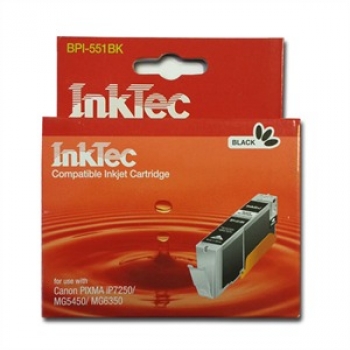 InkTec Tintenpatrone schwarz foto ersetzt CLI-551BK XL