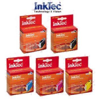5 InkTec Tintenpatronen PGI-520BK CLI-521 iP3600 4600 MP540