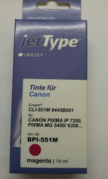 InkTec Tintenpatrone magenta ersetzt CLI-551M XL