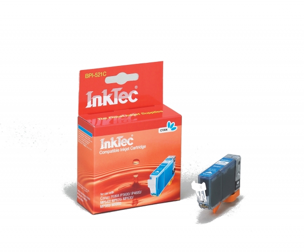 InkTec Tintenpatrone kompatibel cyan ersetzt CLI-521C