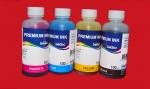 4x 100 ml. Inktec schwarz, cyan, magenta, yellow pigment Nachfülltinte für Epson T1285, T1295 OVP